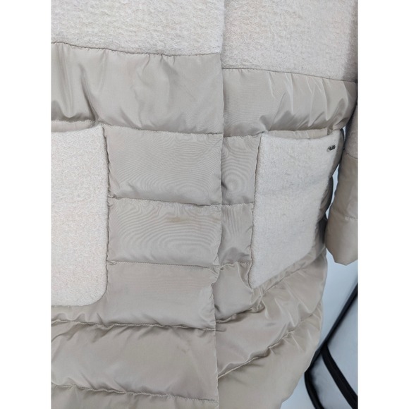 Seventy Sergio Tegon Wool Coat Womens 46 Beige Alpaca Mohair‎ Down Filled Jacket - Picture 3 of 12